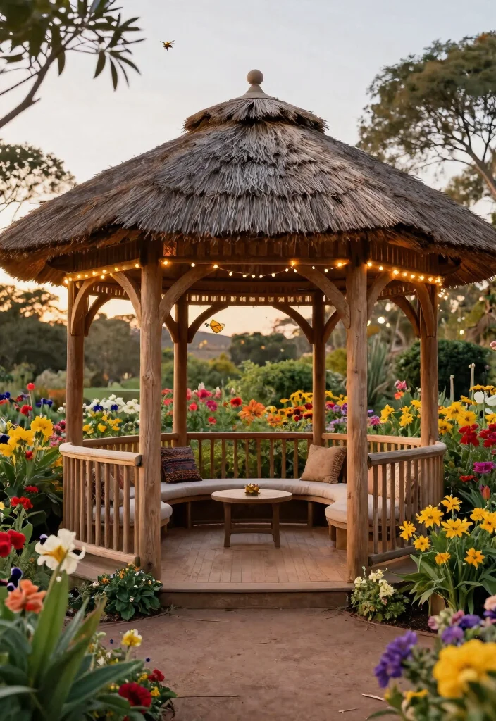 7 Exotic African Gazebo Ideas Thatched Roof Vibe 1. The Classic Thatched Roof Gazebo 0