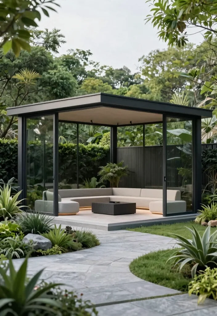 7 Exotic African Gazebo Ideas Thatched Roof Vibe 2. The Modern Minimalist Look 0