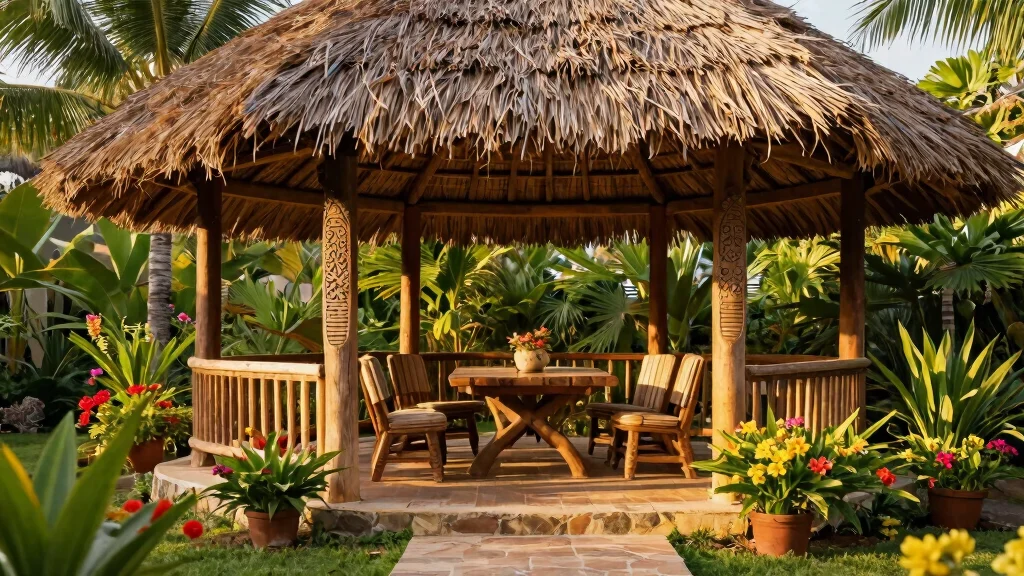 7 Exotic African Gazebo Ideas [Thatched Roof Vibe]