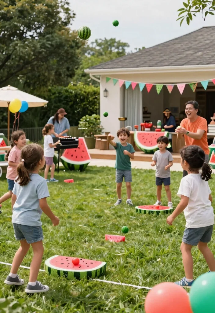 7 Fun Watermelon Patio Decor Ideas for Summer BBQs 5 7 Fun Watermelon Patio Decor Ideas for Summer BBQs 5. Watermelon Lawn Games 0