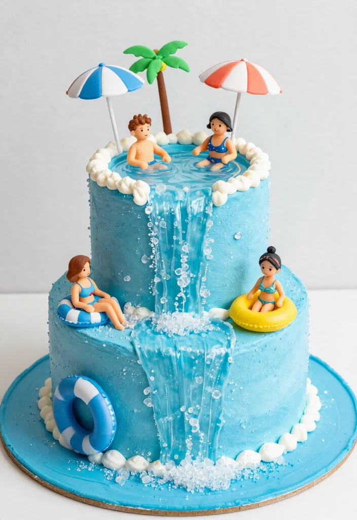 7 Hilarious Hot Tub Cake Ideas for Adult Birthday Parties 3 7 Hilarious Hot Tub Cake Ideas for Adult Birthday Parties 3. The Splash Zone Cake 0
