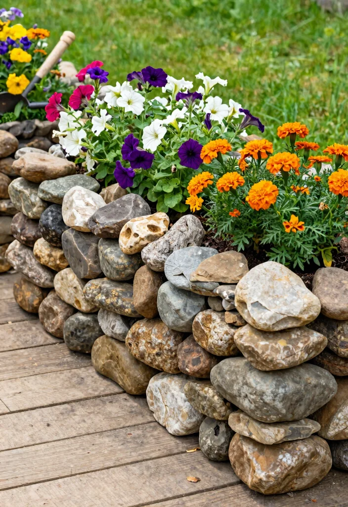 7 Industrial Outdoor Gabion Planter Ideas with Rocks 1 7 Industrial Outdoor Gabion Planter Ideas with Rocks 1. Rustic Stones and Blooms 0