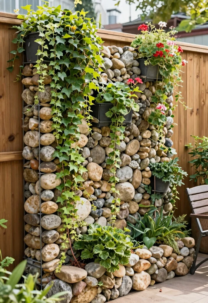 7 Industrial Outdoor Gabion Planter Ideas with Rocks 4 7 Industrial Outdoor Gabion Planter Ideas with Rocks 4. Vertical Gabion Wall Planters 0