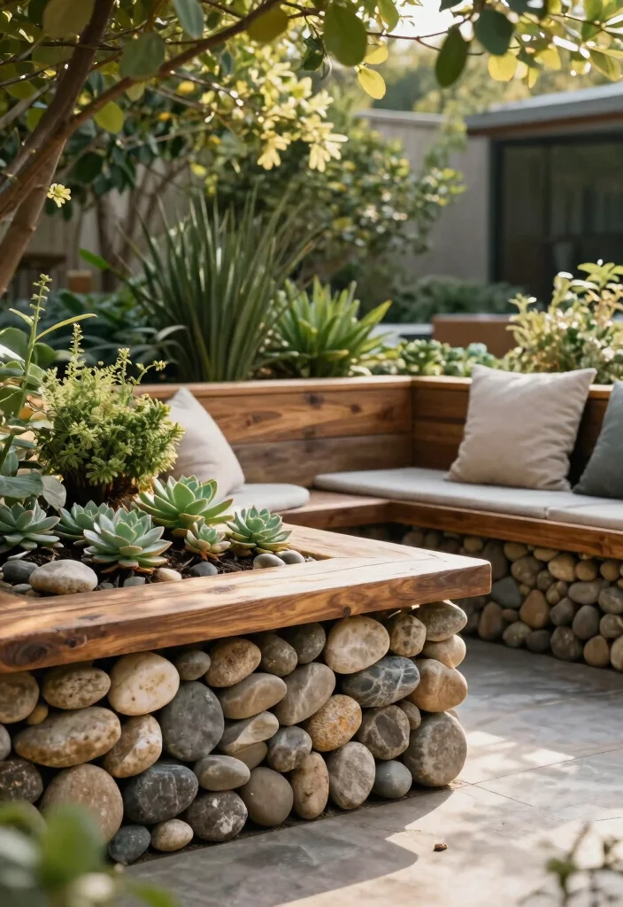 7 Industrial Outdoor Gabion Planter Ideas with Rocks 5 7 Industrial Outdoor Gabion Planter Ideas with Rocks 5. Gabion Bench Planters 0