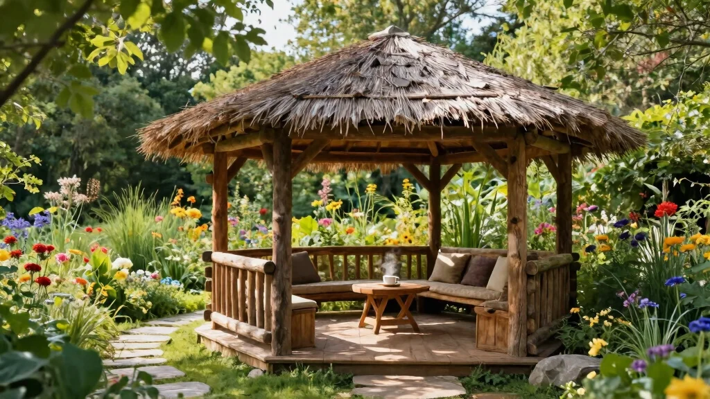 7 Rustic Log Gazebo Ideas for Cabin Backyards