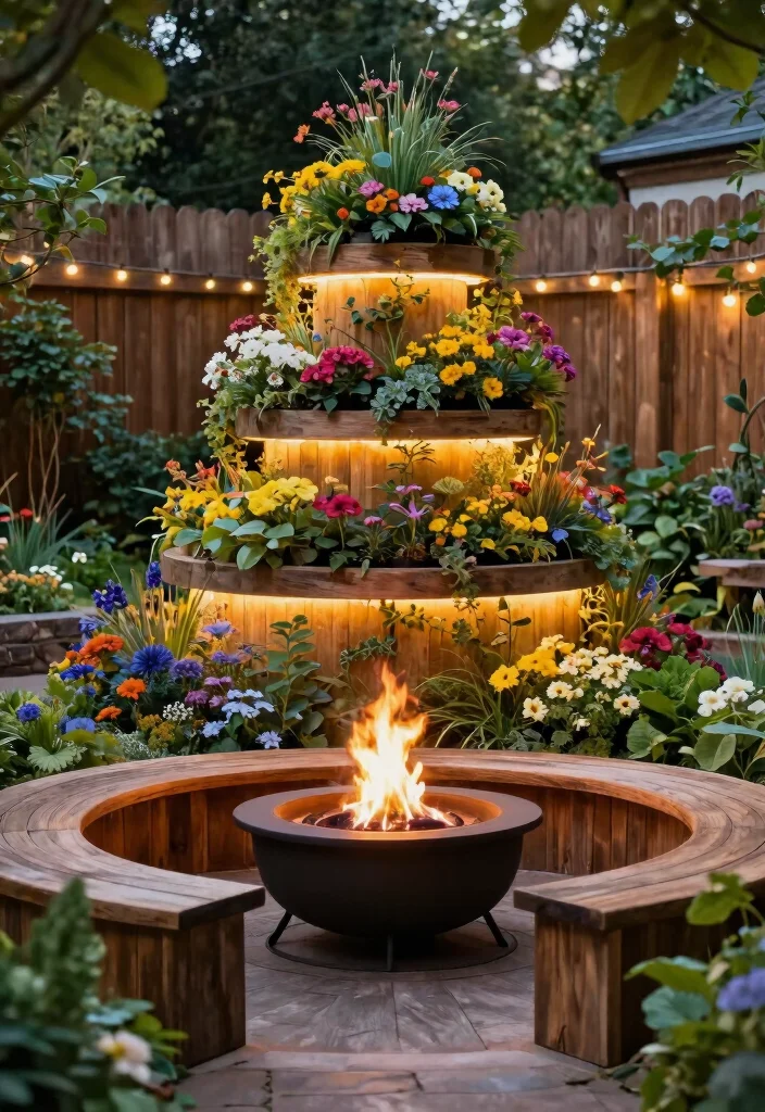 7 Rustic Silo Fire Pit Ideas for Your Farmhouse Backyard Vibe 2. Multi Tiered Silo Design 0