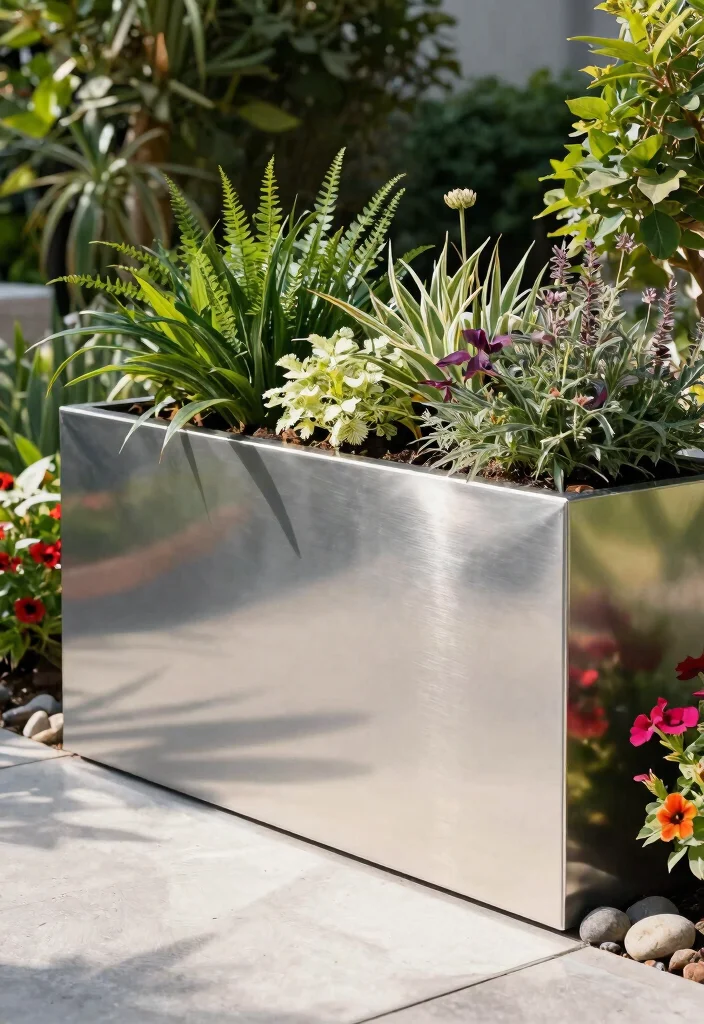 7 Tips on the Finest Wood for Outdoor Planter Boxes 7. Aluminum Planters Modern and Minimalist 0