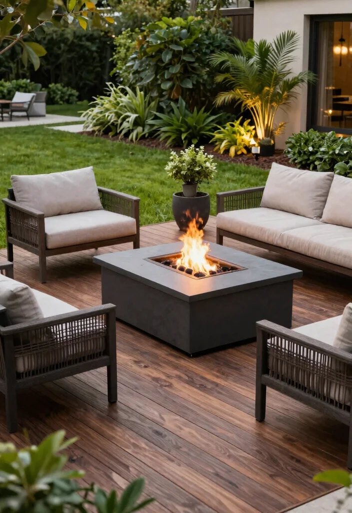 9 Best Fire Pit Flooring Ideas Fireproof and Safe 3. Eco Friendly Composite Decking 0