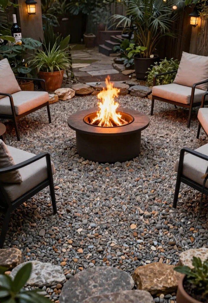 9 Best Fire Pit Flooring Ideas Fireproof and Safe 5. Gravel Patio Base 0
