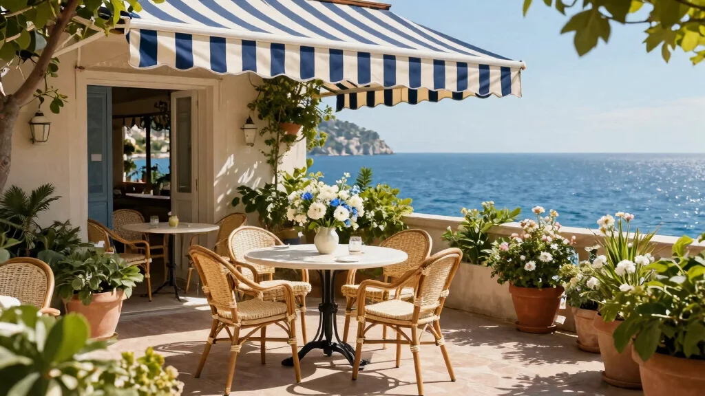 9 Classic Striped Patio Decor Ideas for a French Riviera Vibe
