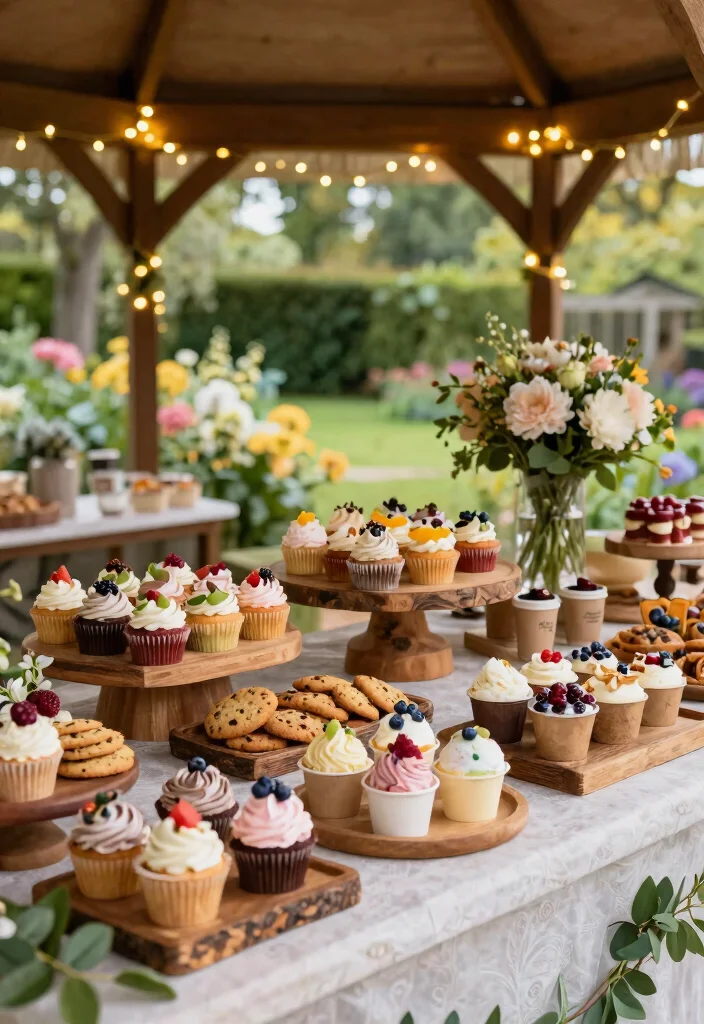 9 Creative Gazebo Food Stall Ideas for Outdoor Events 4. Eco Friendly Dessert Bar 0