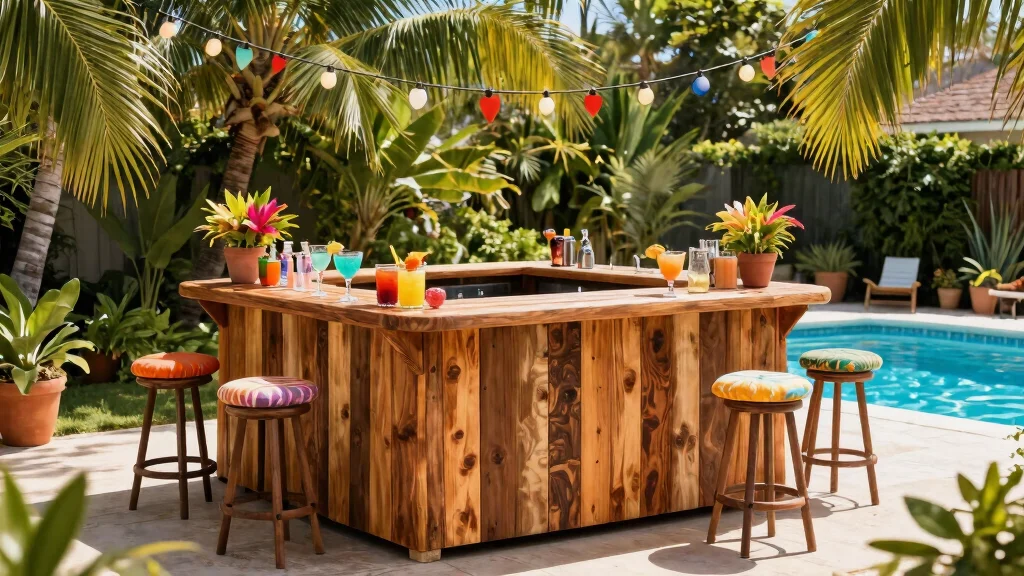 9 DIY Above Ground Pool Bar Top Ideas for Entertaining