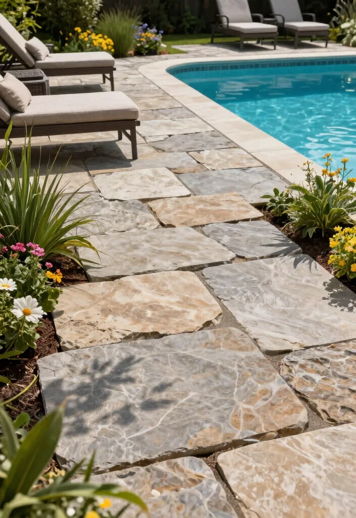 9 Elegant Above Ground Pool Pavers Ideas for a Clean Look 1 9 Elegant Above Ground Pool Pavers Ideas for a Clean Look 1. Sustainable Stone Pavers 0