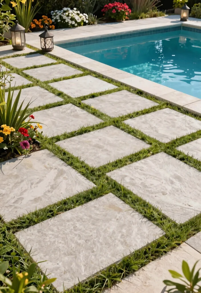 9 Elegant Above Ground Pool Pavers Ideas for a Clean Look 2 9 Elegant Above Ground Pool Pavers Ideas for a Clean Look 2. Stylish Porous Pavers 0