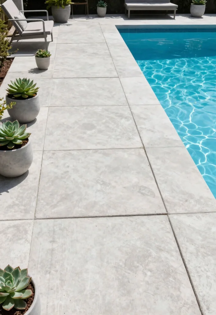 9 Elegant Above Ground Pool Pavers Ideas for a Clean Look 4 9 Elegant Above Ground Pool Pavers Ideas for a Clean Look 4. Modern Concrete Pavers 0