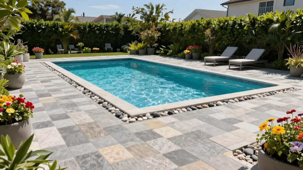 9 Elegant Above Ground Pool Pavers Ideas for a Clean Look