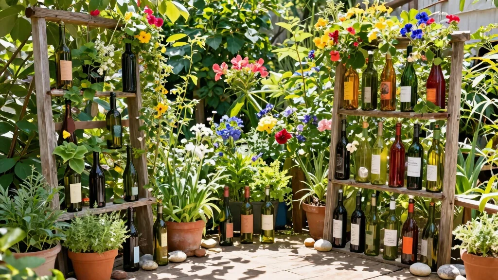 9 Fun Wine Bottle Planter Ideas for Your Outdoor Space