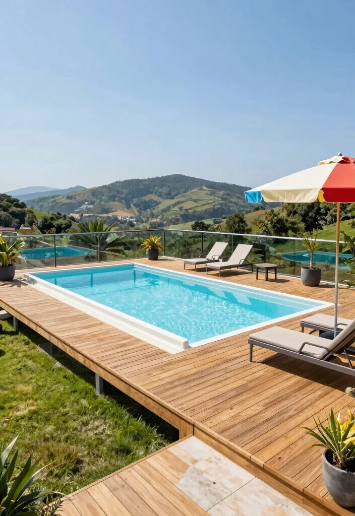 9 Genius Above Ground Pool Concepts for Sloped Yard Solutions 3 9 Genius Above Ground Pool Concepts for Sloped Yard Solutions 3. Elevated Pool Platforms A Dramatic Statement 0