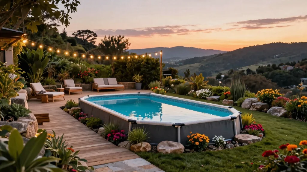 9 Genius Above Ground Pool Concepts for Sloped Yard Solutions