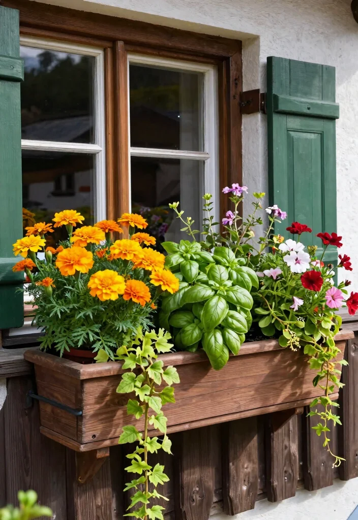 9 Lush German Window Planter Ideas Bavarian Balcony Vibe 5. Mix and Match Companion Planting 0