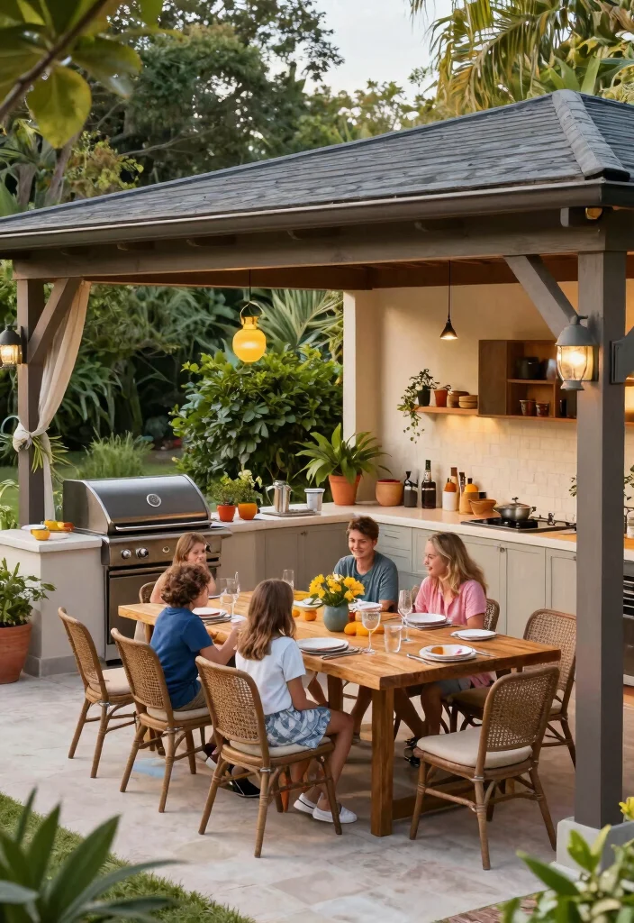 9 Lush Mediterranean Gazebo Ideas Tuscan Style 9. Family Gathering Pavilion 0