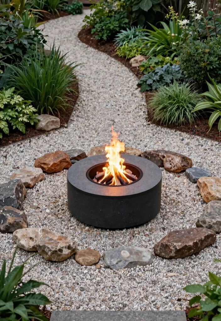 9 Neat Fire Pit Edging Ideas for a Clean Landscape Look 5. Gravel Pathways 0