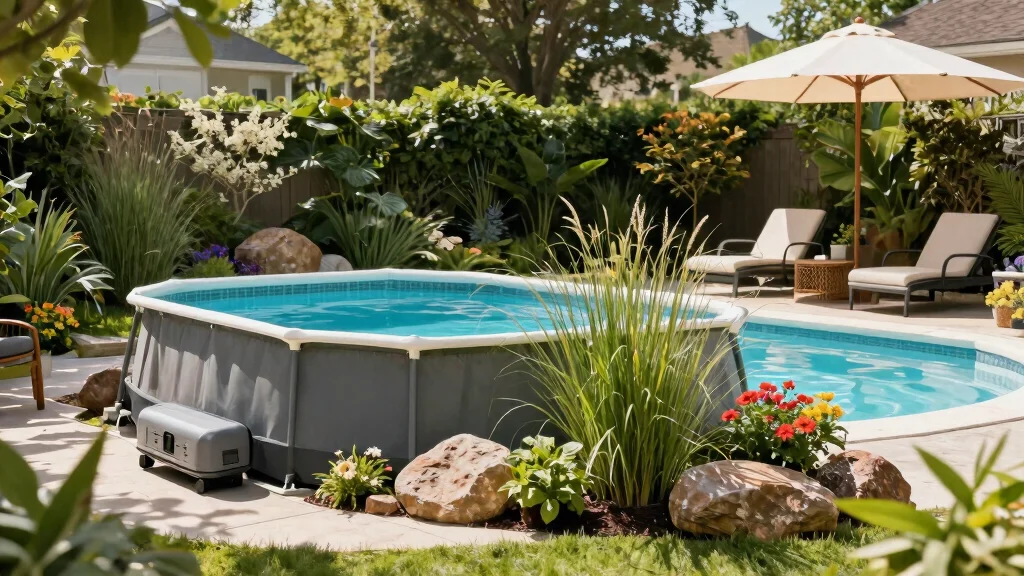 9 Practical Above Ground Pool Filter Ideas [Hide the Mess]