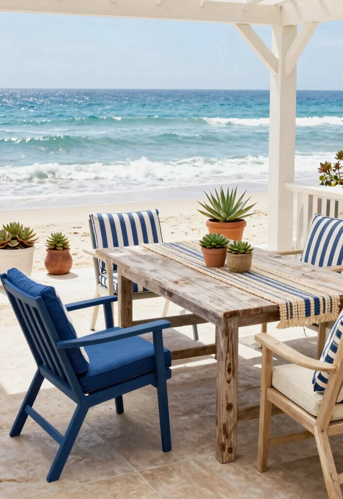 9 Relaxing Patio Decor Ideas for Ocean Views Coastal Vibe 1. Nautical Inspired Furniture 0