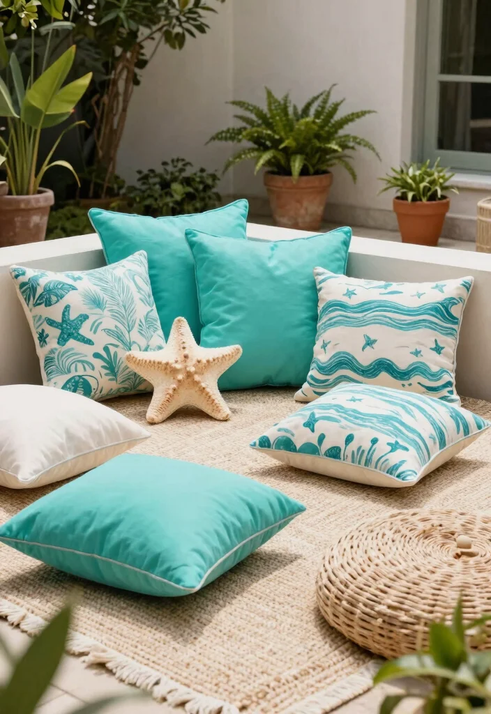 9 Relaxing Patio Decor Ideas for Ocean Views Coastal Vibe 3. Beach Inspired Throw Pillows 0