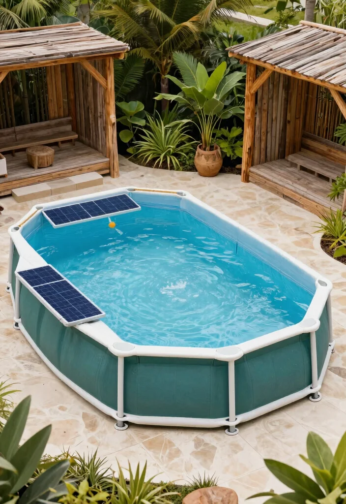 9 Sleek Above Ground Lap Pool Ideas for Narrow Backyards 7. Eco Friendly Pools 0