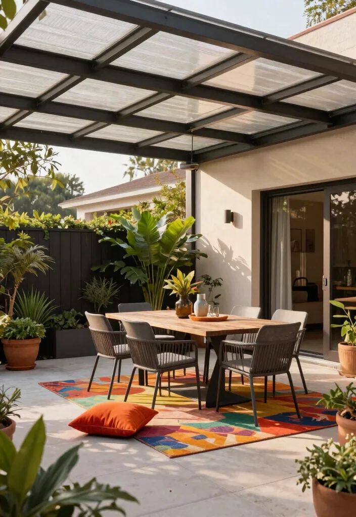 9 Sleek Polycarbonate Canopy Ideas Modern Protection 3. Stylish Patio Cover 0