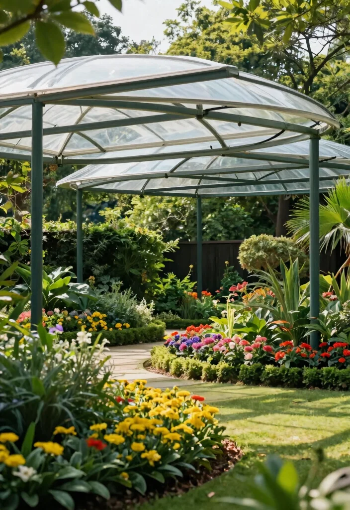 9 Sleek Polycarbonate Canopy Ideas Modern Protection 4. Multi tiered Canopy 0